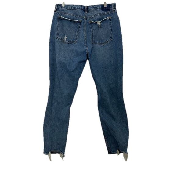 Abercrombie & Fitch The Mom High Rise Jeans Curve Love Womens 32x27.5 Distressed - Picture 4 of 13